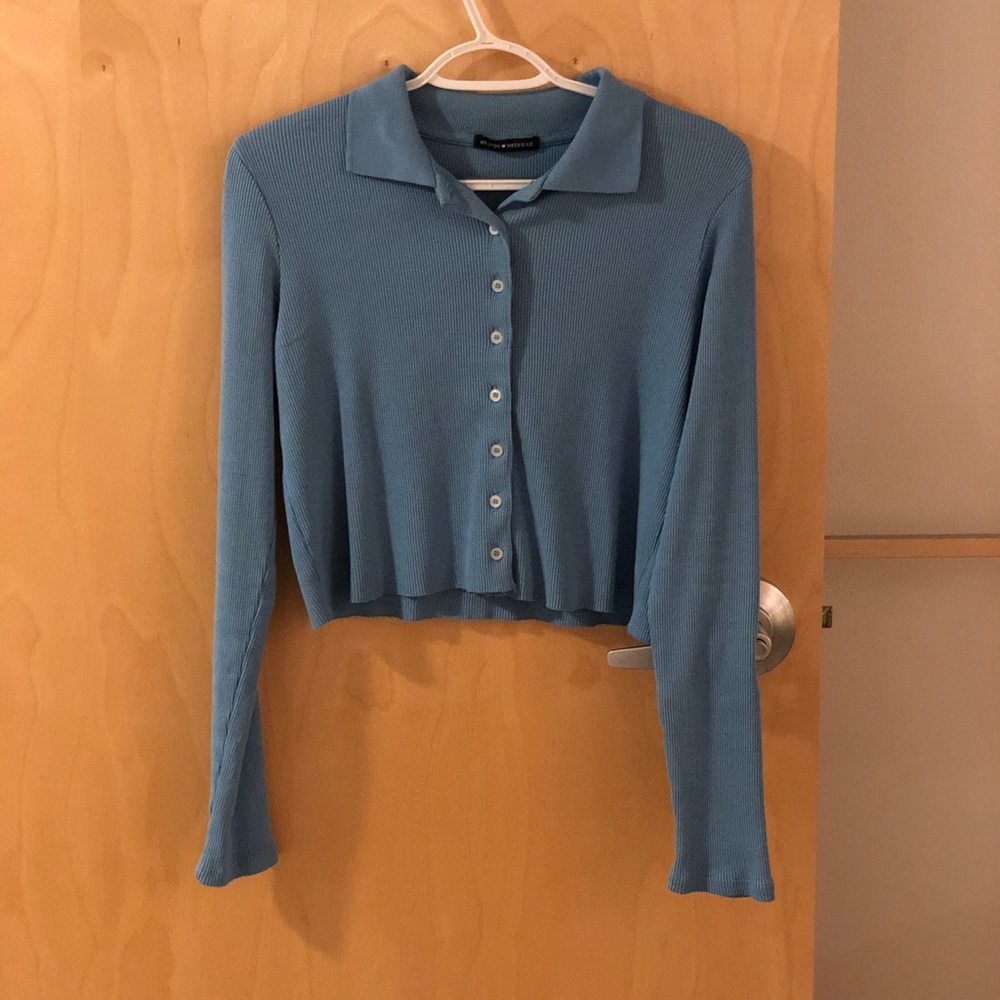 Brandy Melville blue long sleeve top